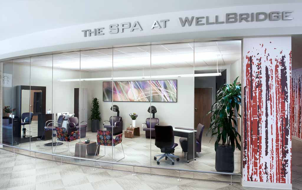 Luxurious, hotel-style amenities at WellBridge centers.